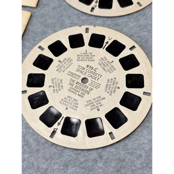Vintage 1950s View-Master Tom Corbett Space Cadet Reel Set of 3 - Picture 4 of 8
